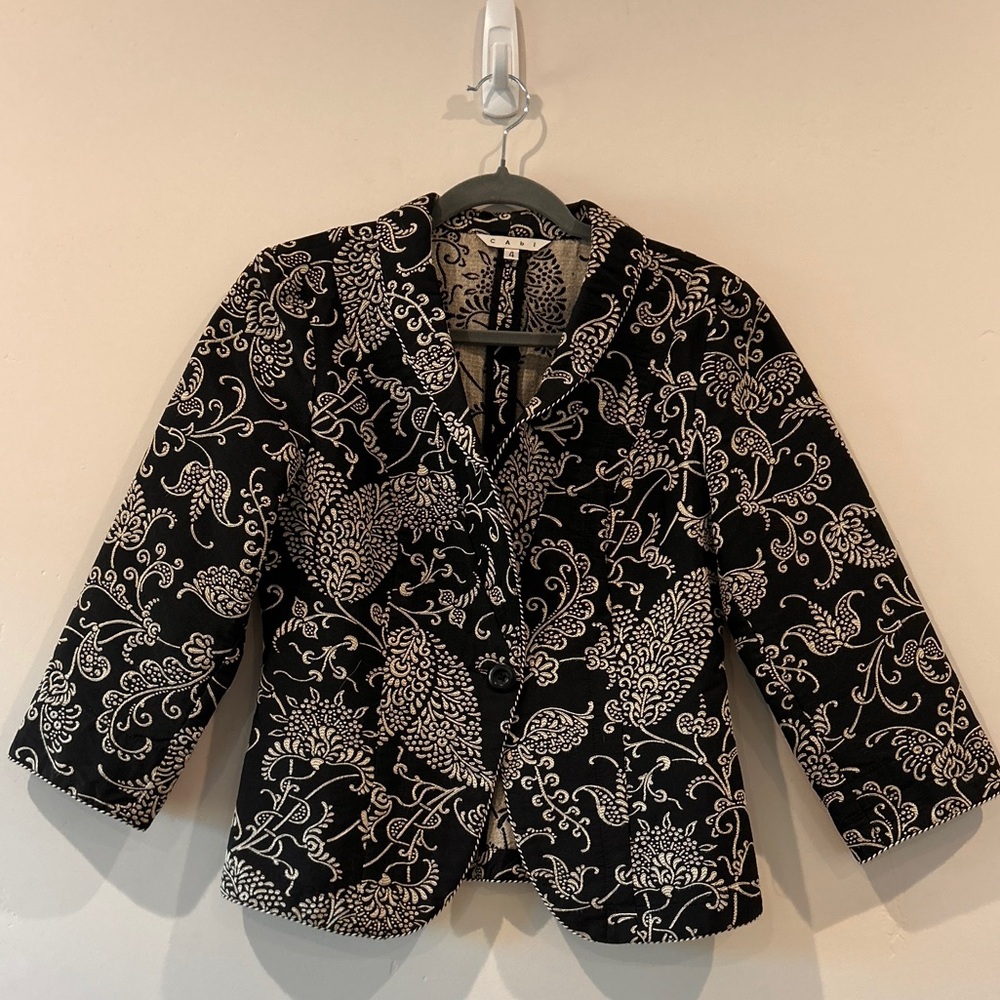 Boho cAbi Black and White Blazer